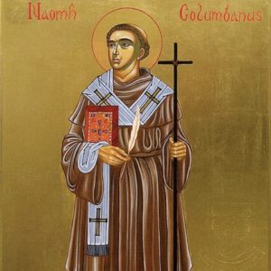 Saint Columbanus icon - The Order of the Knights of St. Columbanus - ChristmasDayDinner.com